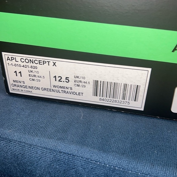 New in Box APL Concept X in Orange Athletic Shoes main image 11